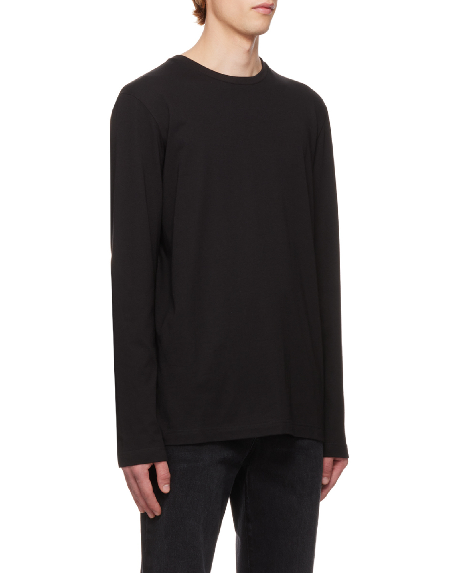 The Row T-shirt With Round Neck And Long Sleeves In Gray