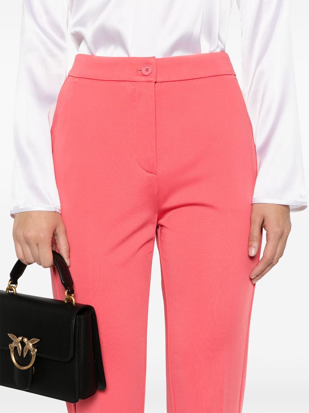 Pinko Straight-leg Trousers In Pink