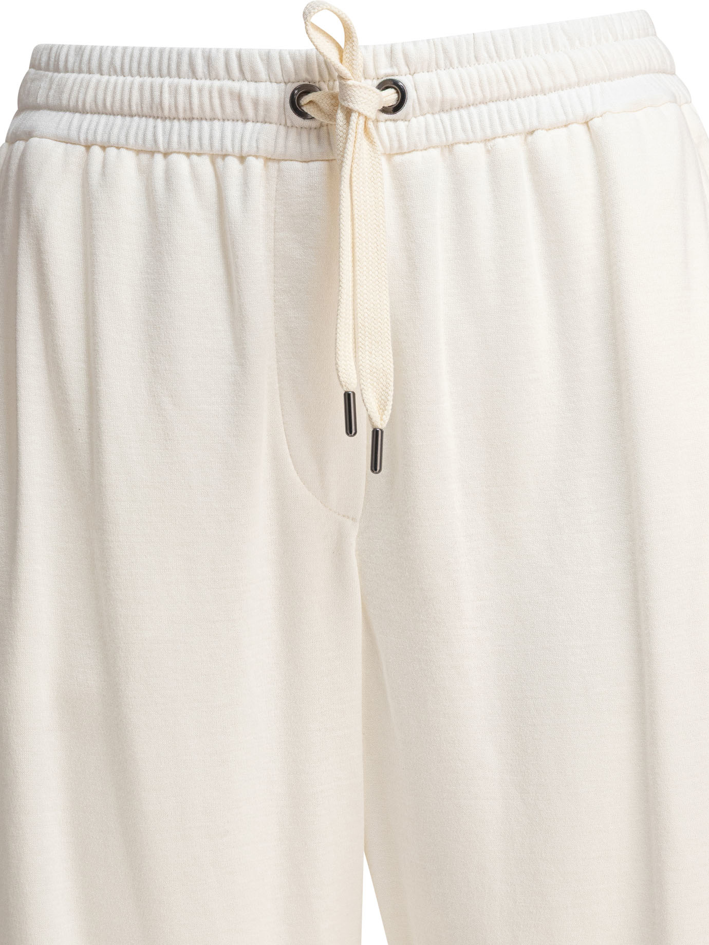 Shop Brunello Cucinelli Drawstring Track Pants In White