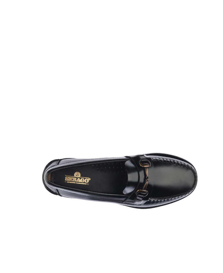 Sebago Horsebit-detail Leather Loafers In Black