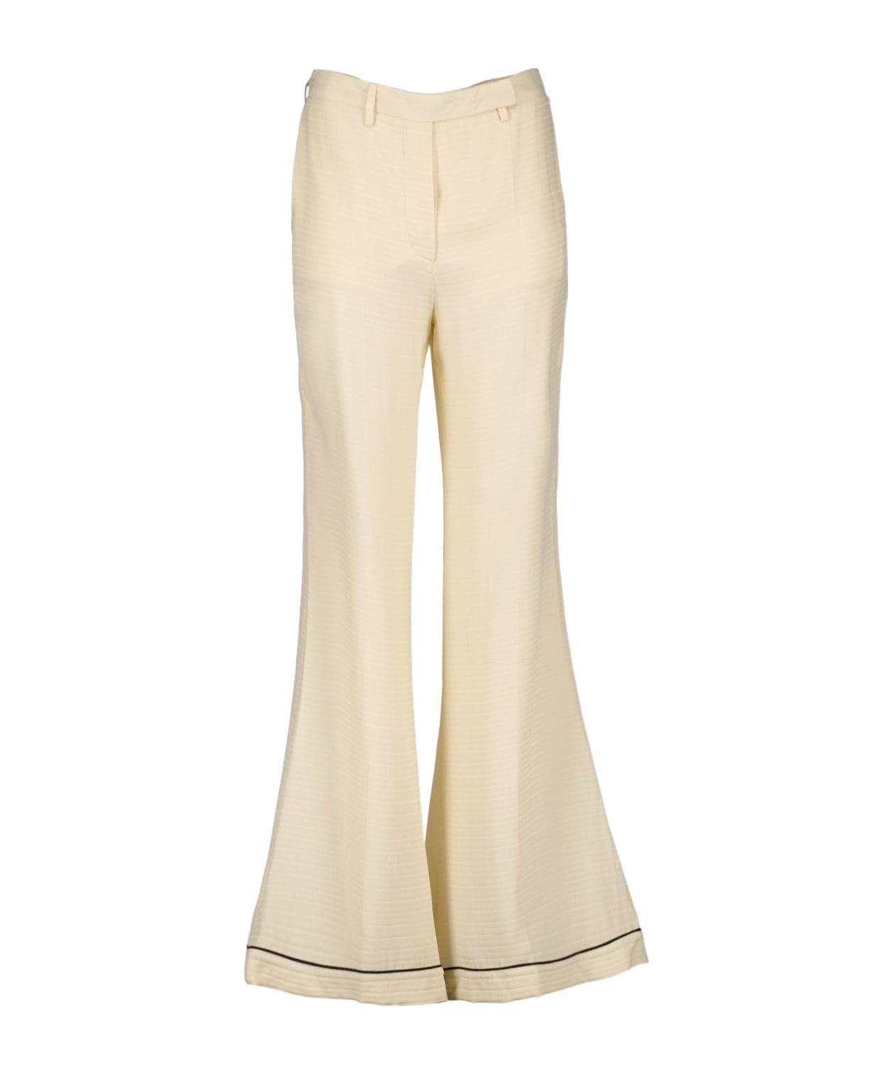 Prada Horn Casual Pants In Nude