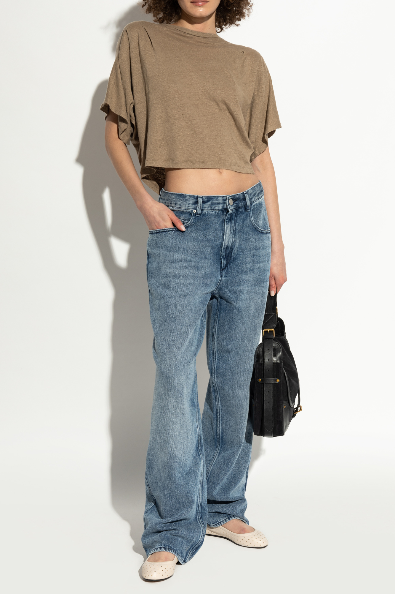 Isabel Marant Belna Ballet Flats In Nude
