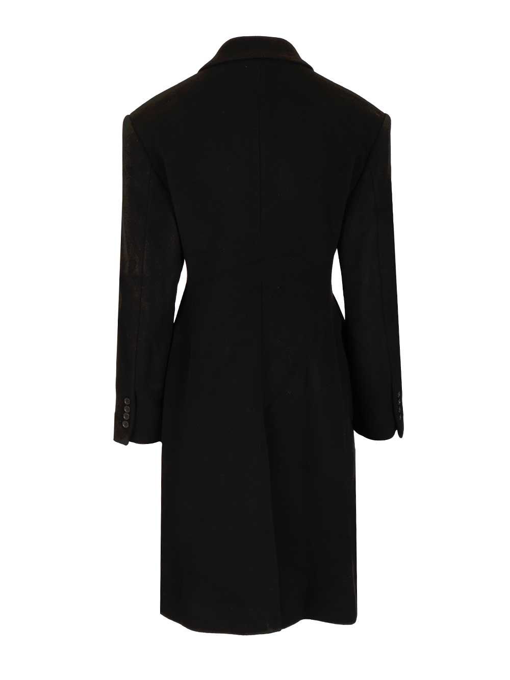 Filippa K Double Breasted Coat In Black