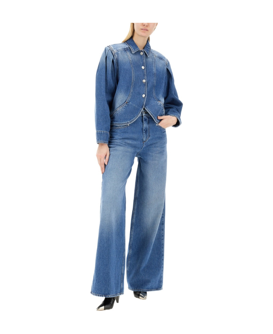 Shop Isabel Marant Lemony Pants In Blue