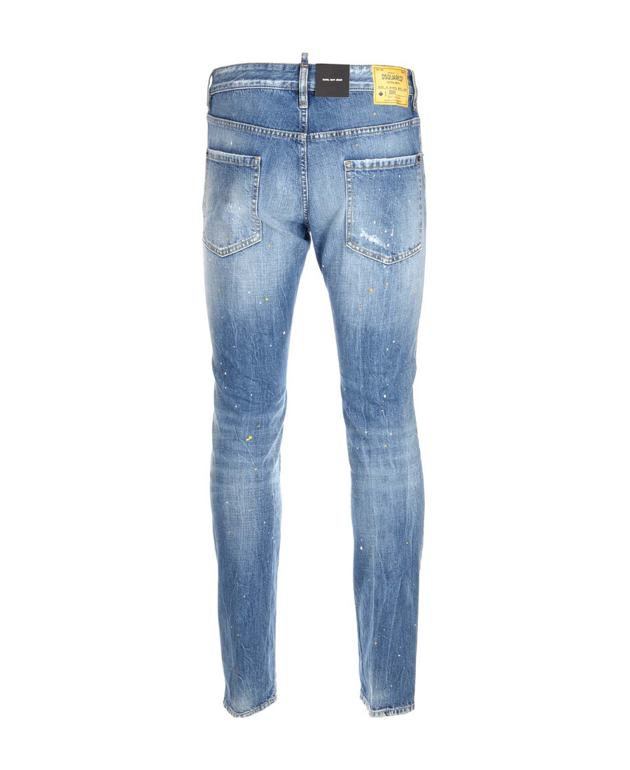 Shop Dsquared2 Straight-leg Patchwork Jeans In Blue