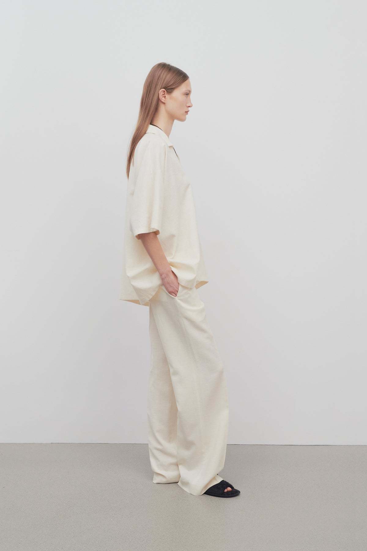 The Row Pantalone In Neutral