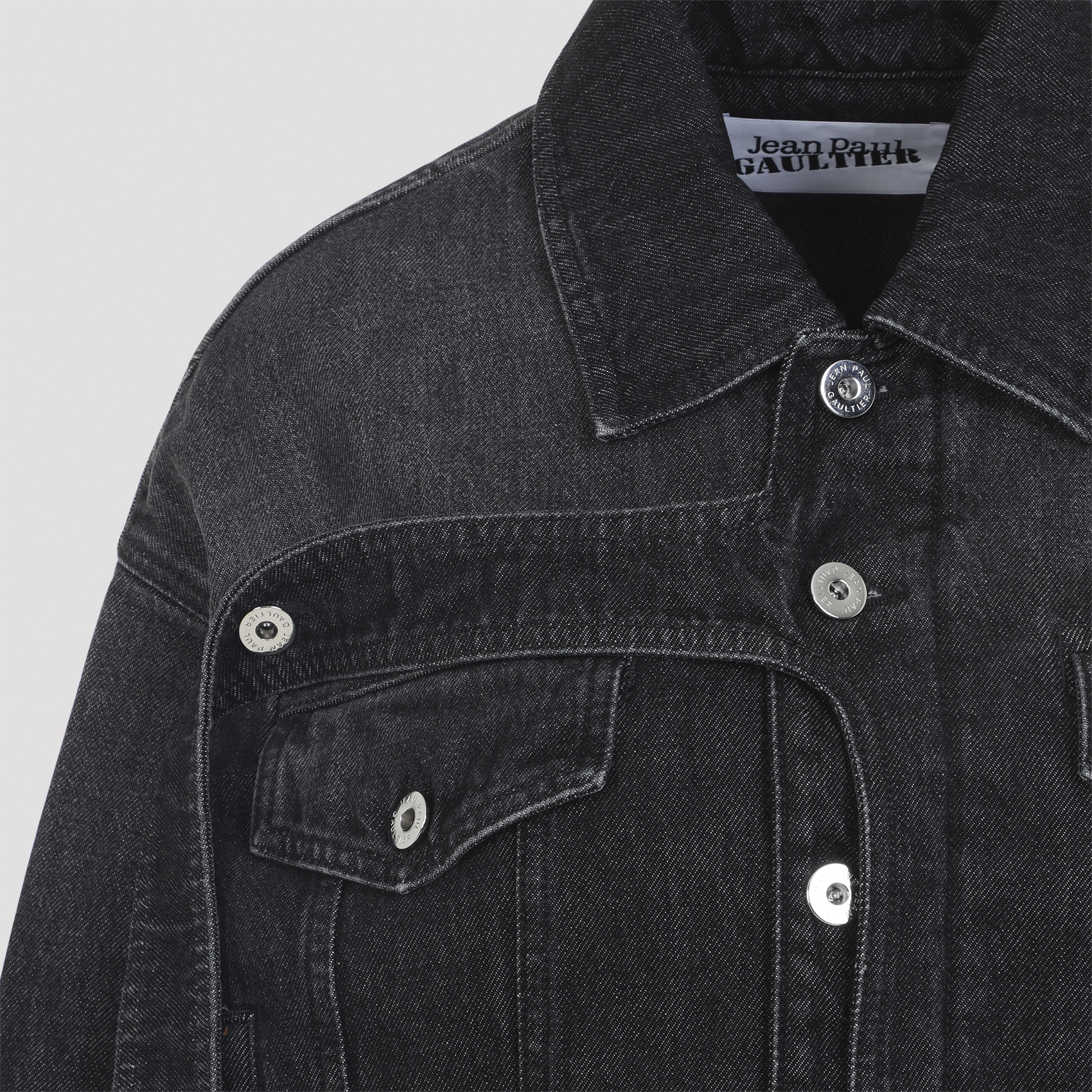 Jean Paul Gaultier Oversized Denim Jacket Women In Black