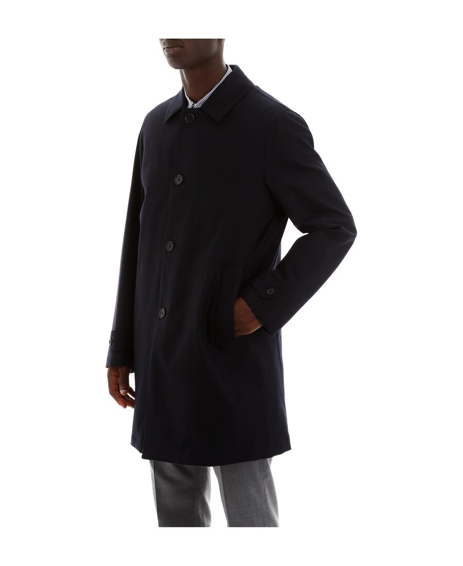 Aspesi Vodka Waterproof Trench Coat In Black