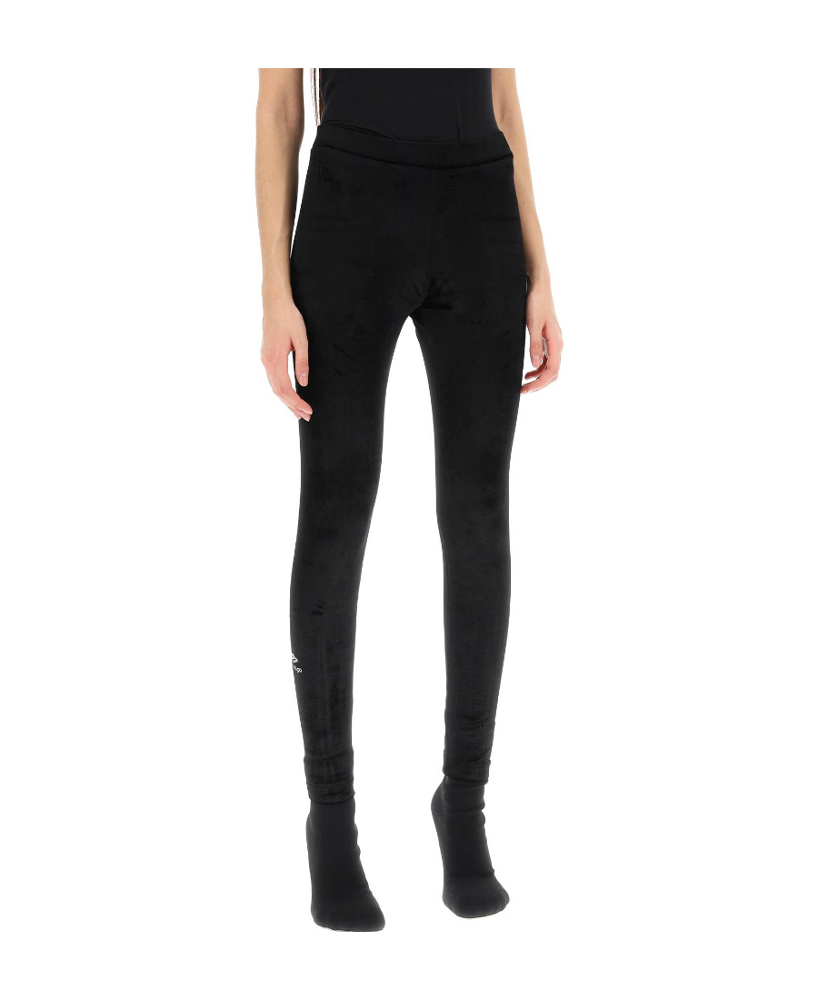 Balenciaga Fitted Classic Leggings In Black