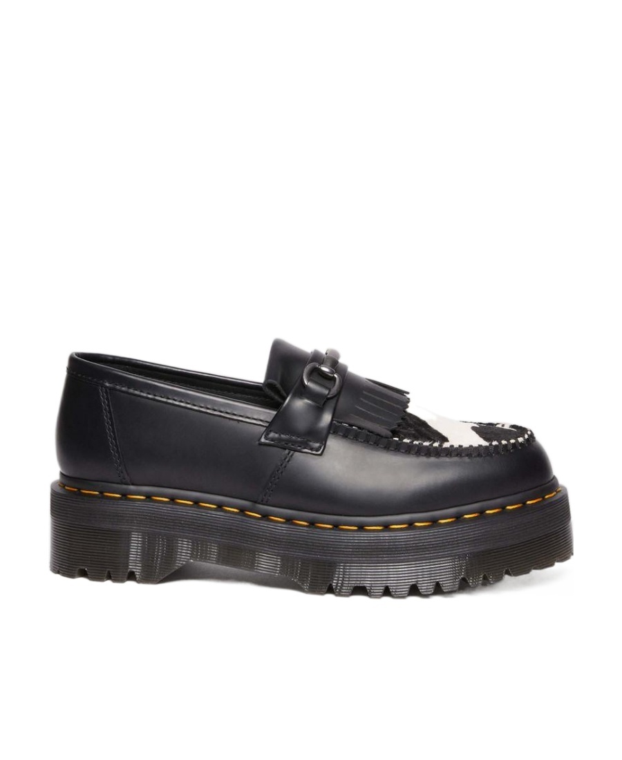 Dr. Martens' Adrian Snaffle Thick-soled Love Shoes In Black