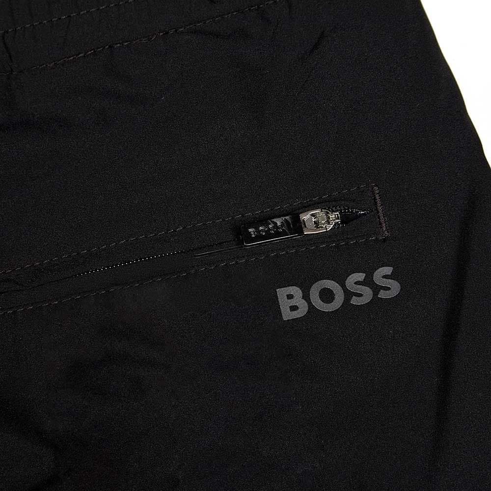 Hugo Boss Elasticated-waist Track Pants In Black