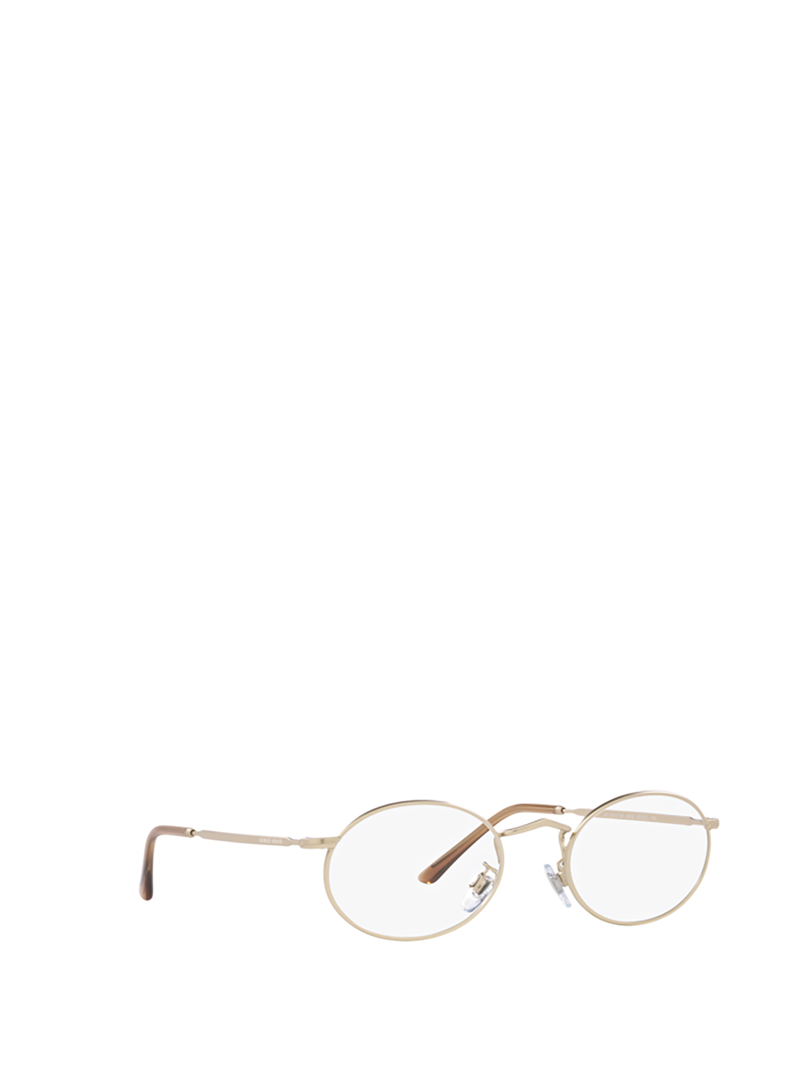 Giorgio Armani Metallic Round-frame Glasses In White
