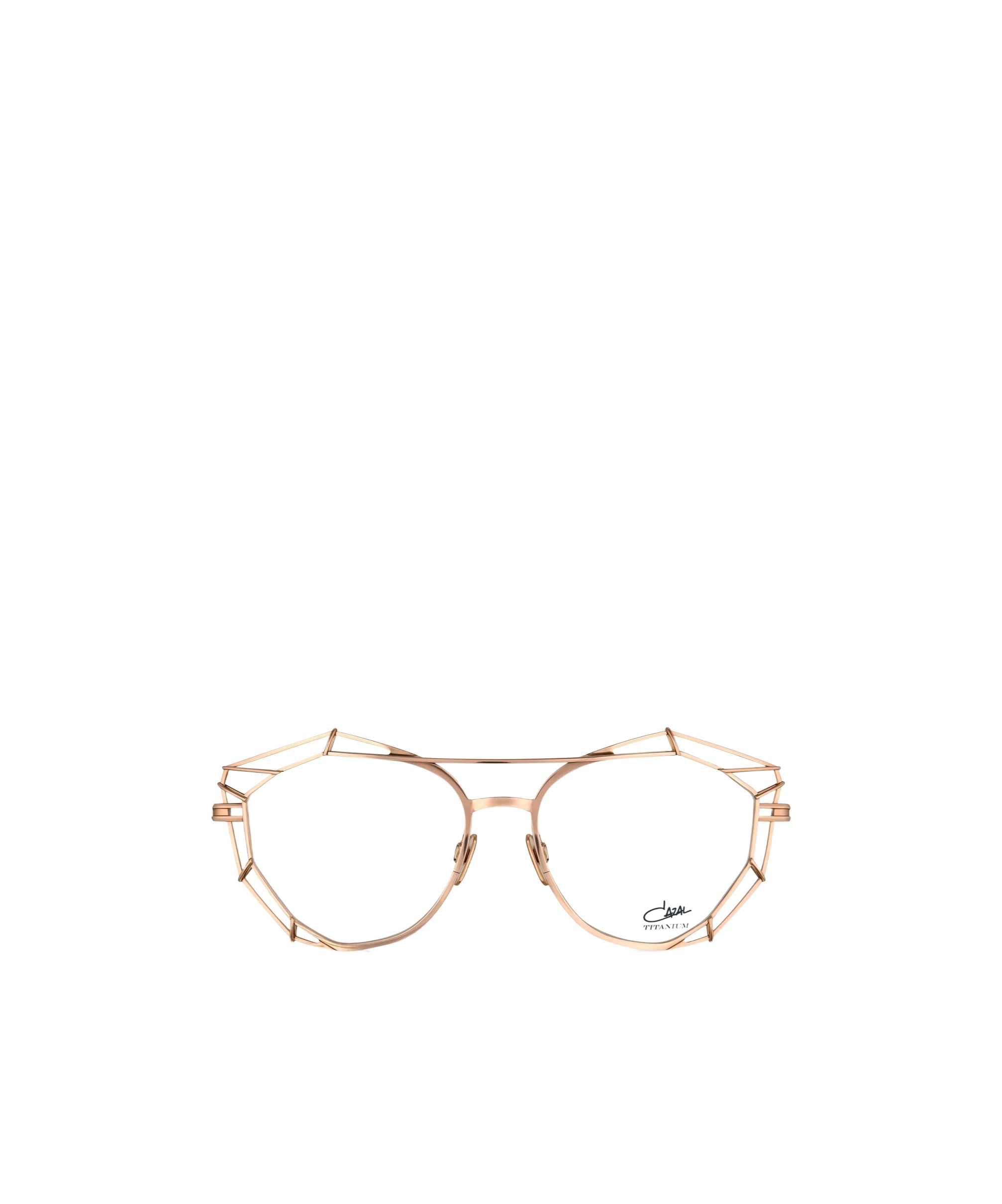 Cazal Cut-out Cat-eye Frame Glasses In Gold