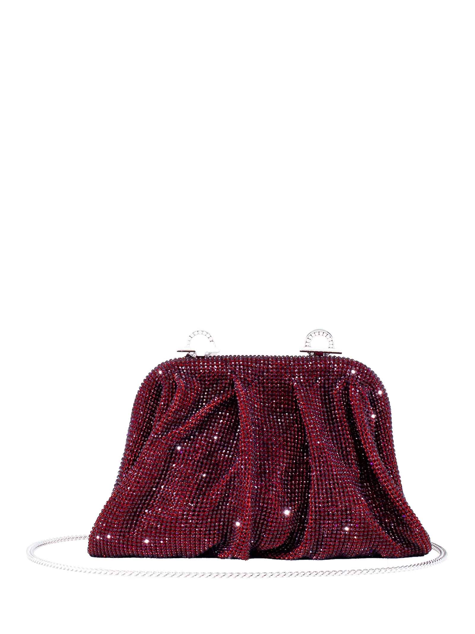 Benedetta Bruzziches Benendetta Bruzziches Venus La Petite Clutch In Burgundy