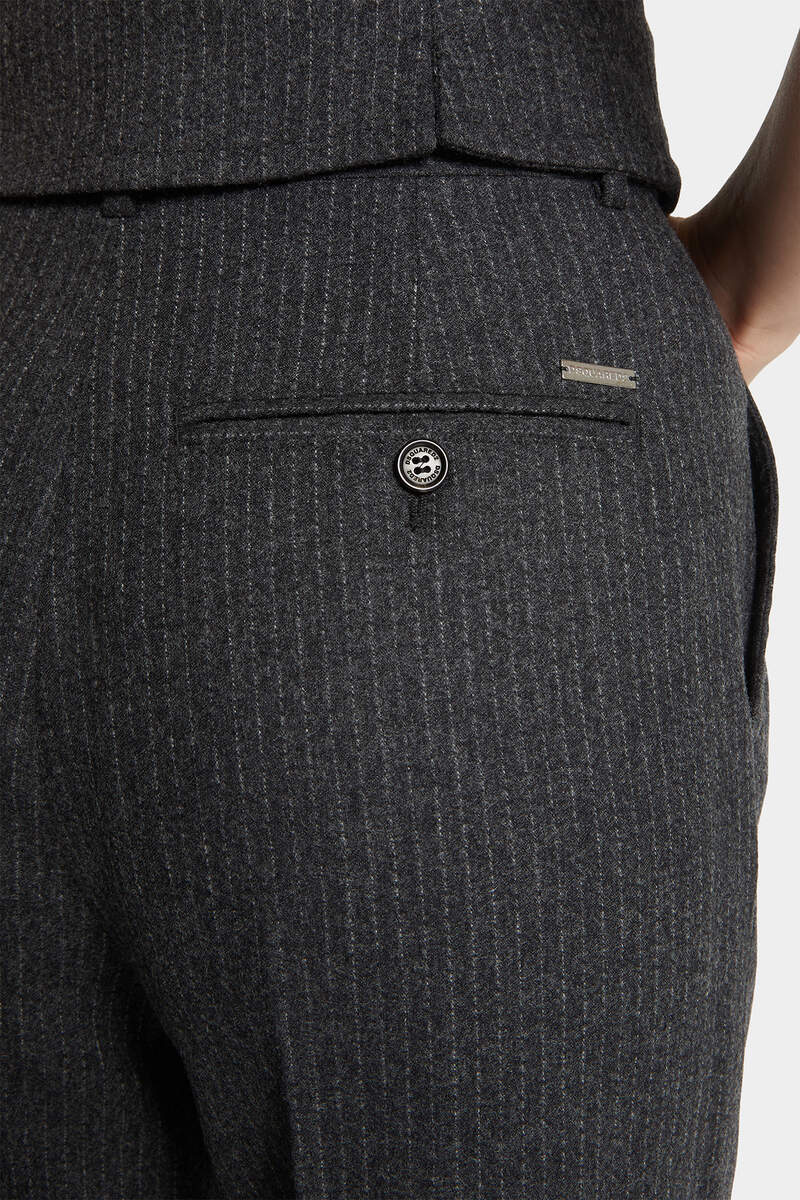 Dsquared2 High-waisted Flared Trousers In Black