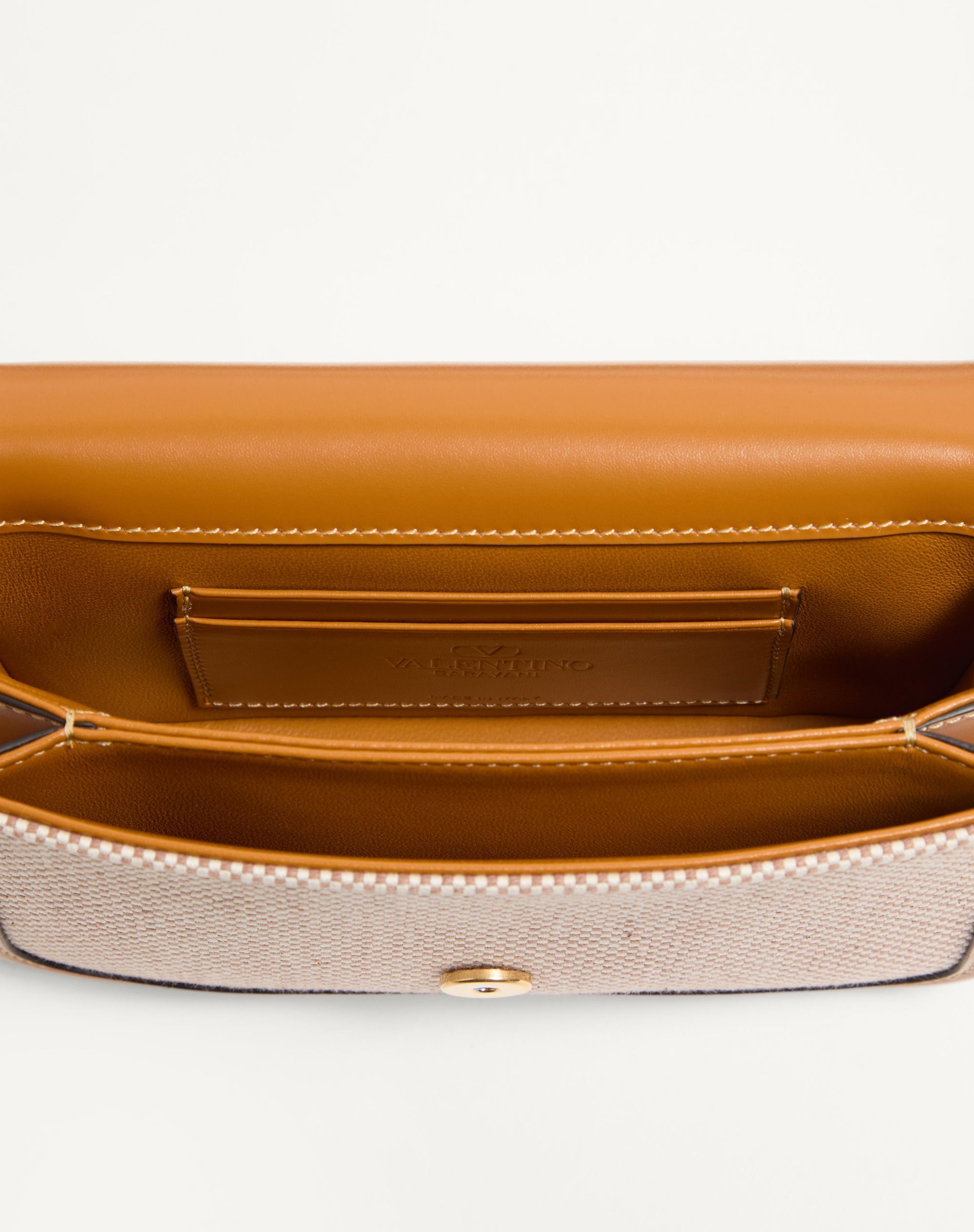 Valentino 9to5 Canvas Waist Bag In Nude