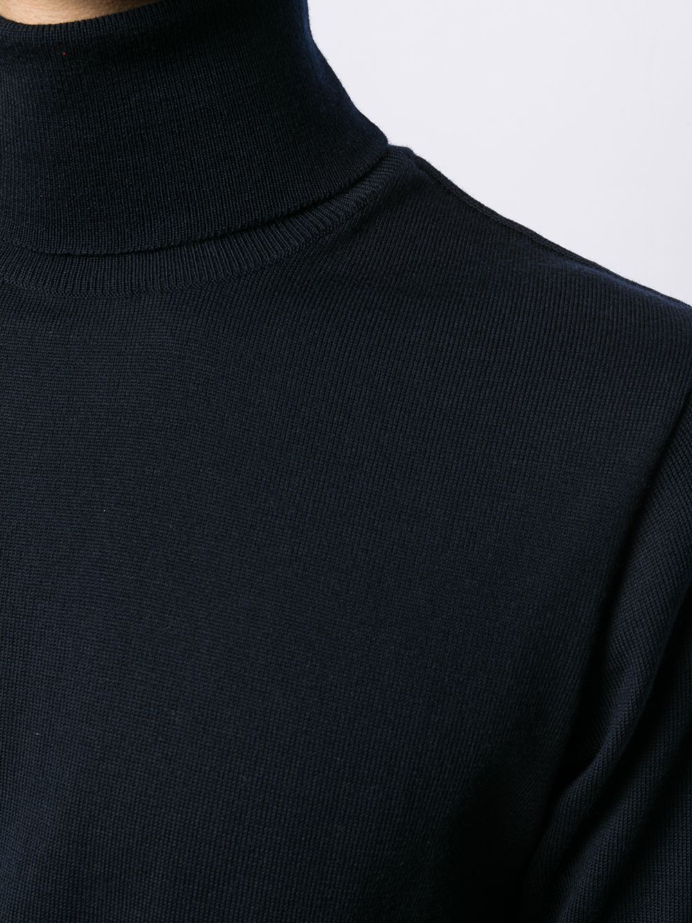 Paul & Shark Turtleneck Virgin Wool Jumper In Black