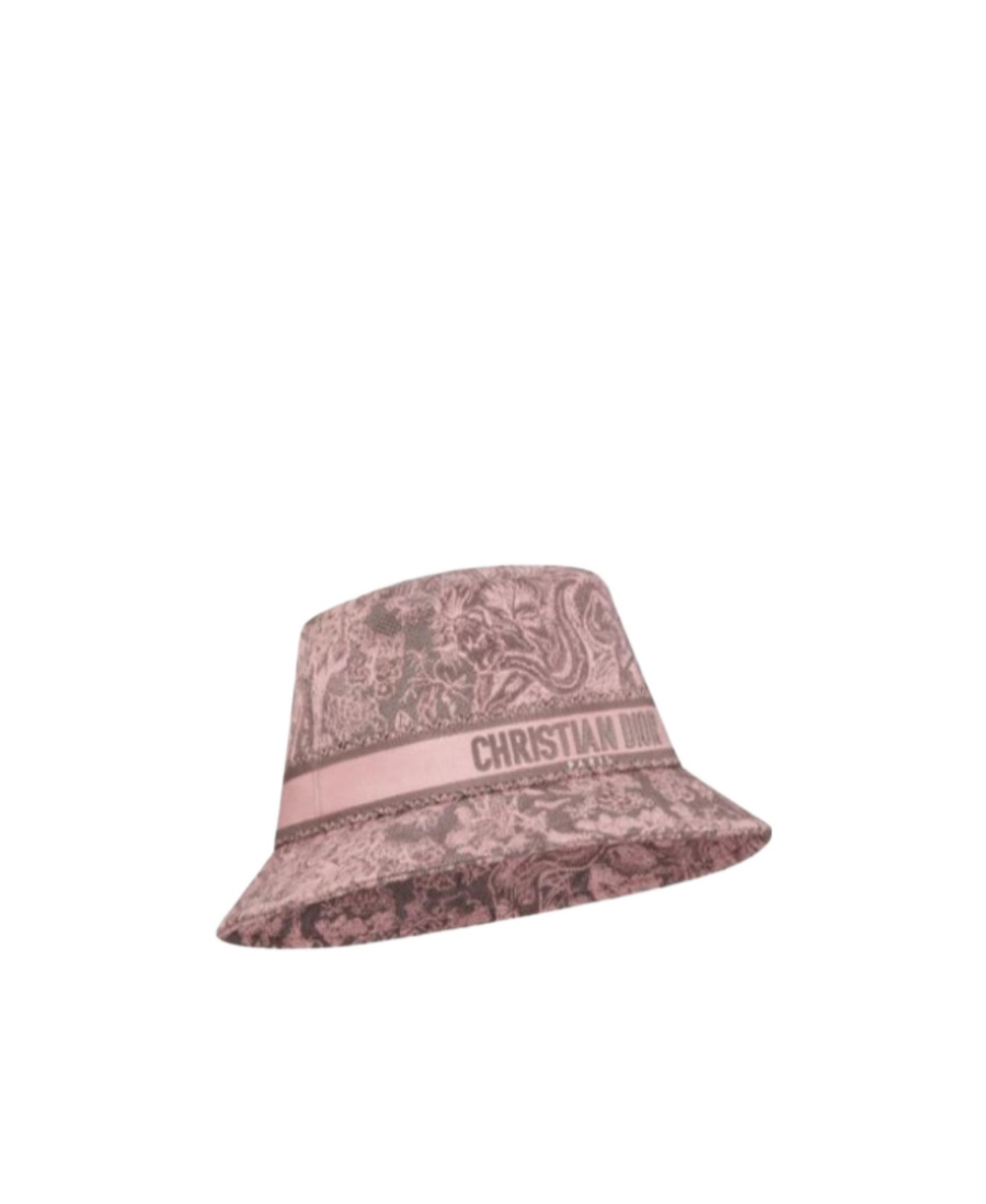 Dior Logo Details Fisherman Hat In Nude
