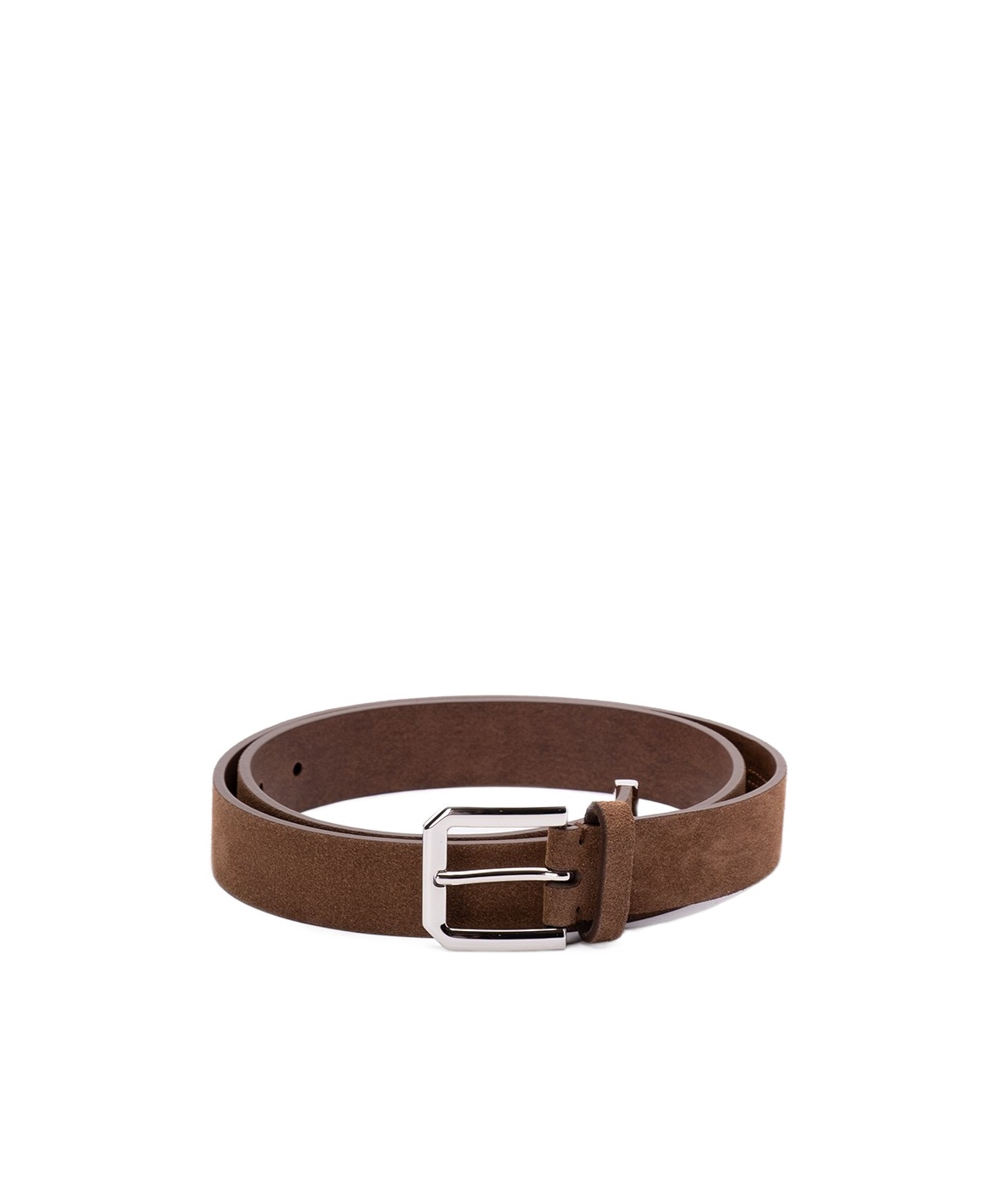 Brunello Cucinelli Suede Buckle Belt In Brown
