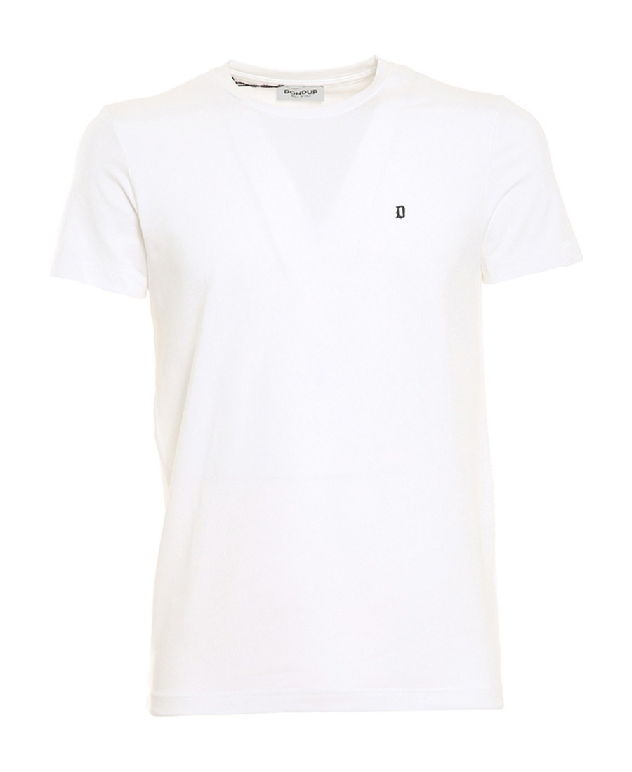 Dondup Short Sleeves T-shirt With Small Logo In White