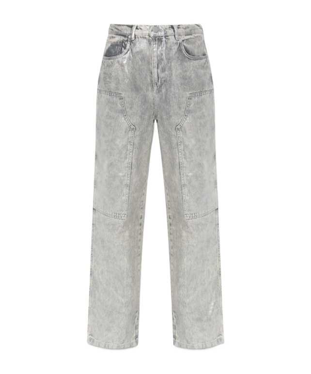Allsaints Denim Trousers In Gray