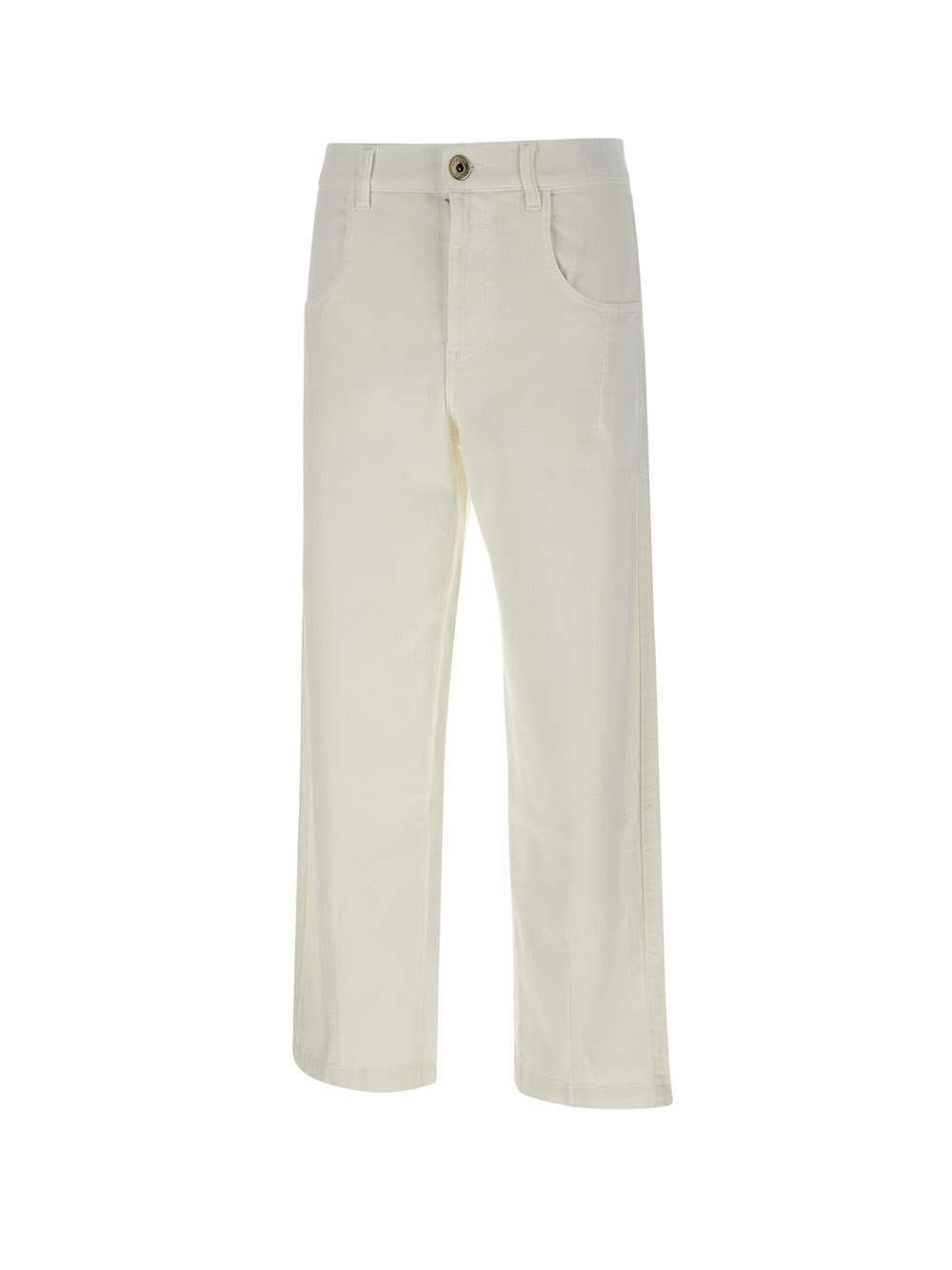 Eleventy Straight Leg Jeans In White