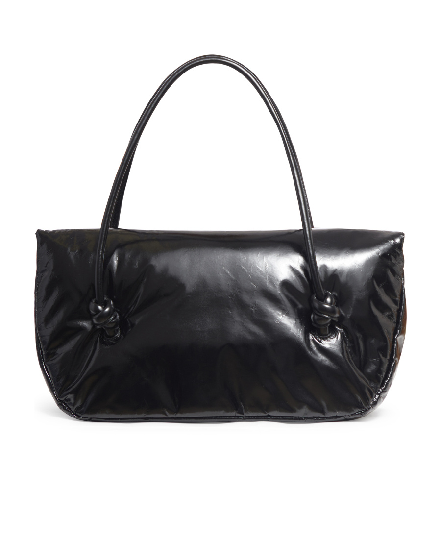 Jil Sander Women's Patent Leather Small Shoulder Bag In Black