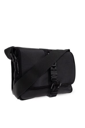 Moschino Flap Shoulder Bag In Black
