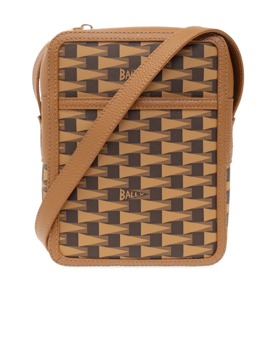 Bally Zip-up Shoulder Bag In Brown