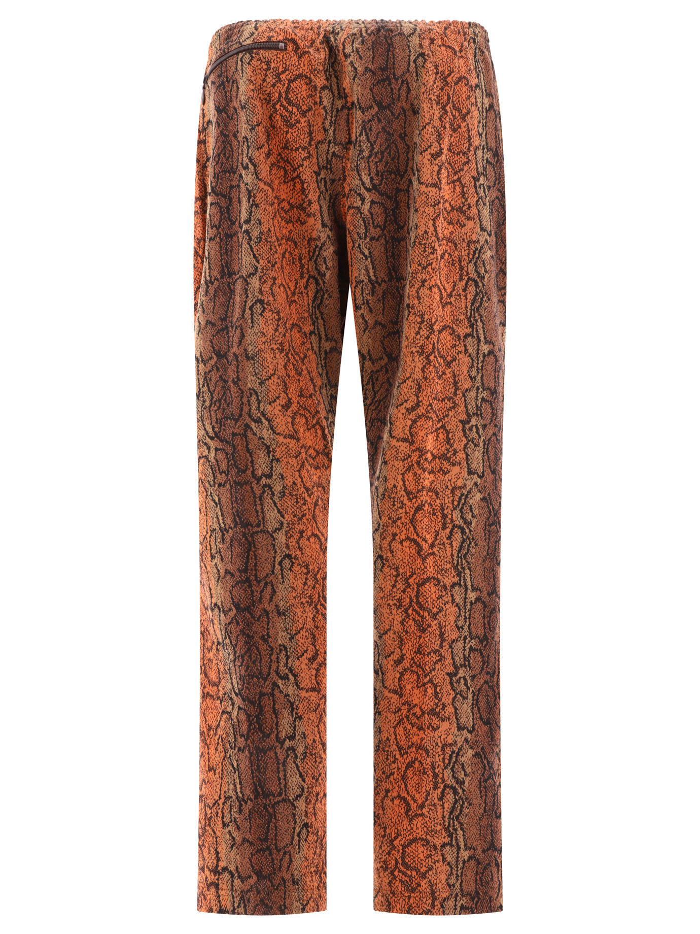 Needles Python Print Straight-leg Pants In Brown