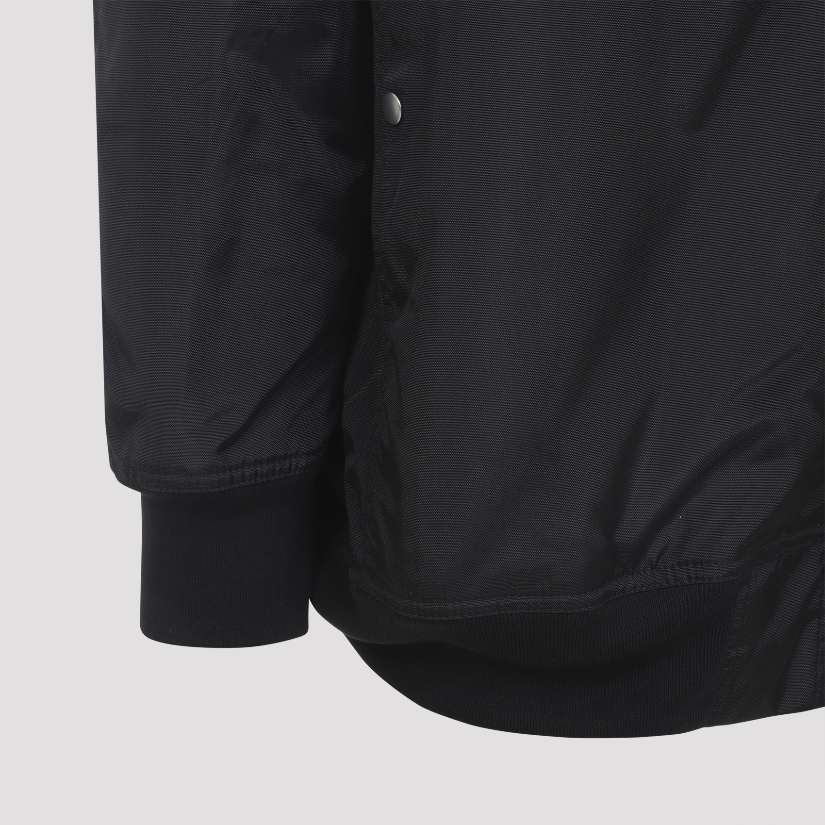 Rick Owens Drkshdw Longline Jacket With Ribbed Cuffs And Hem In Black