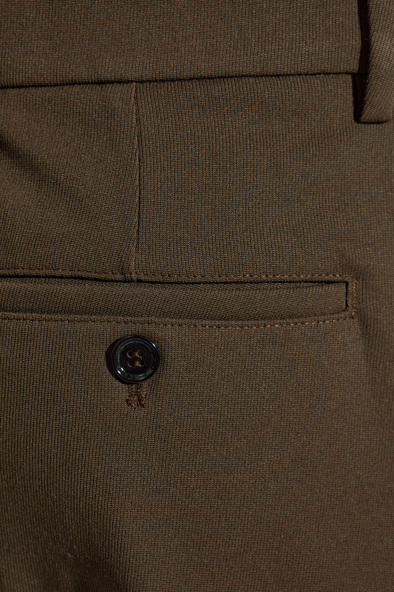 Ami Alexandre Mattiussi Belt-loop Casual Pants In Green