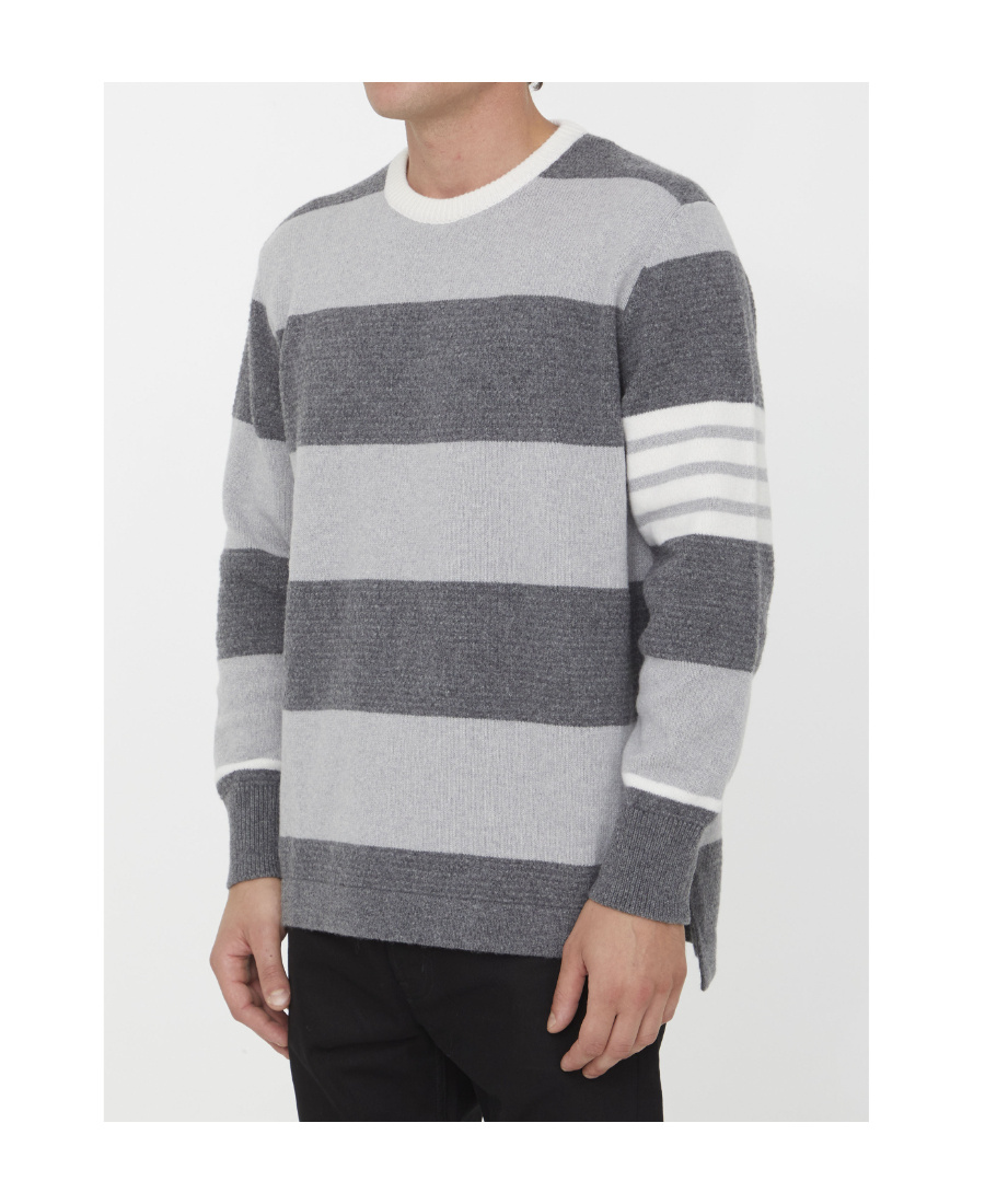 THOM BROWNE RUGBY JACQUARD PULLOVER