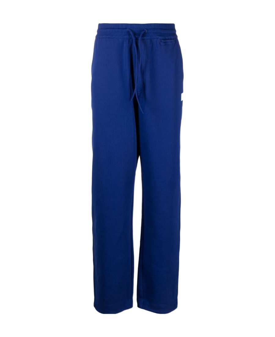 Y-3 Logo-patch Track Pants In Blue