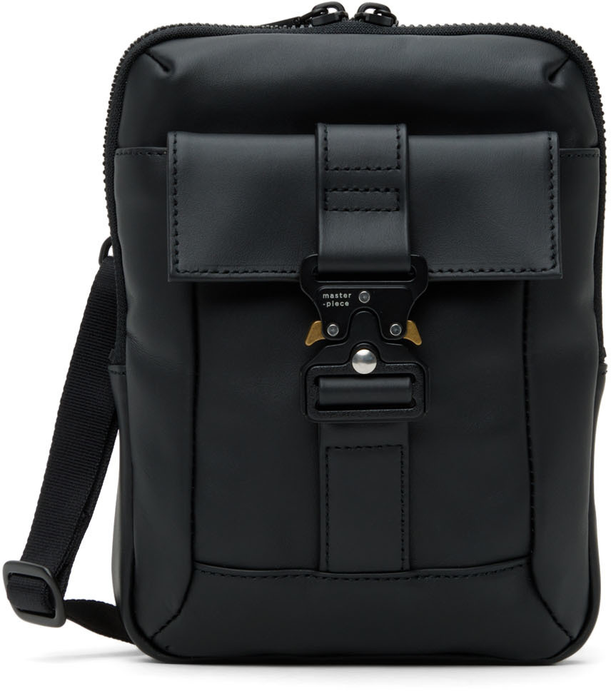 Master-piece Logo Shoulder Bag In Black