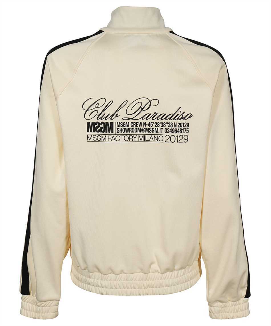 Msgm Long-sleeved Casual Jacket In Nude