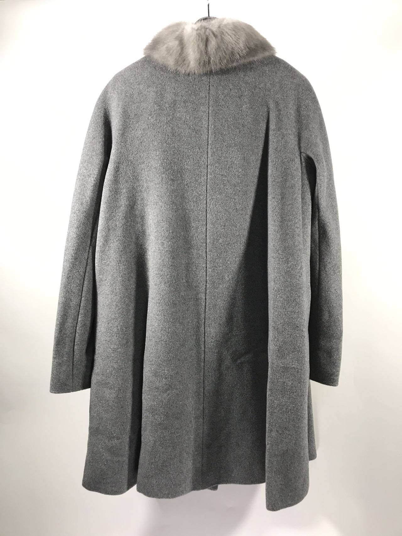 Max Mara Long-sleeved Coat In Gray