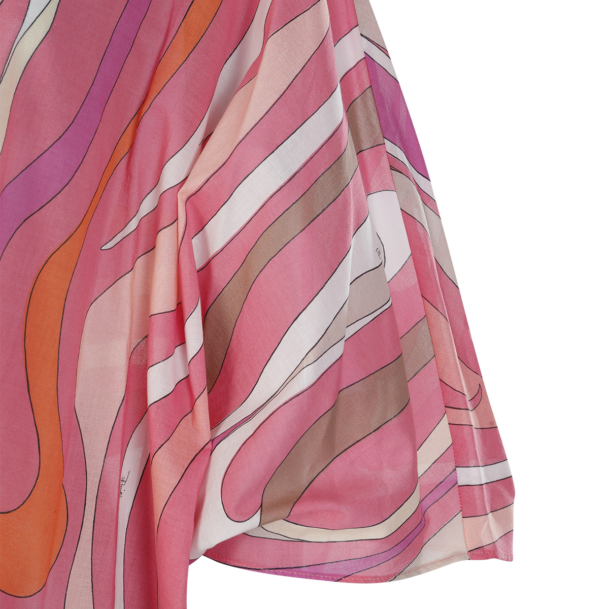 Emilio Pucci Abstract-print Cotton Kaftan In Pink