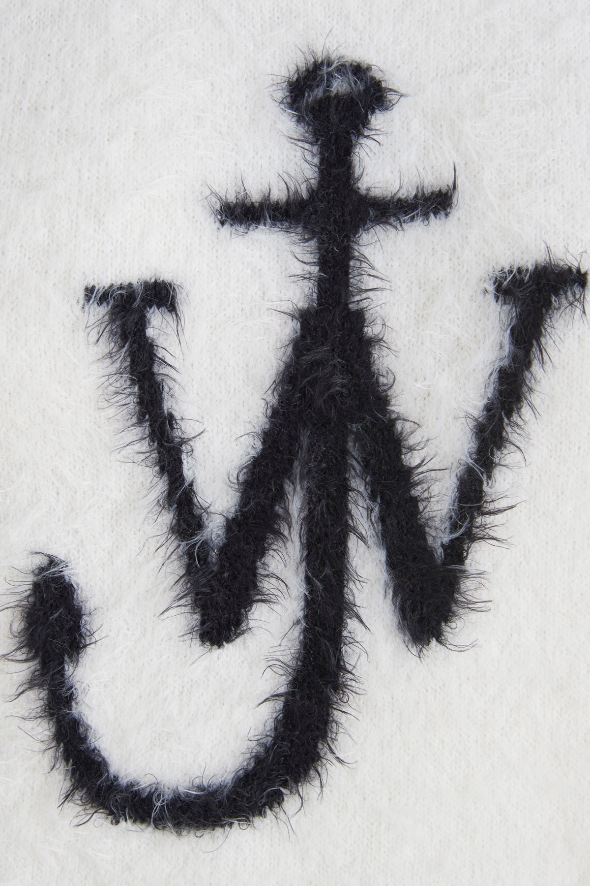 Jw Anderson Women Maglia Con Intarsio Logo In White