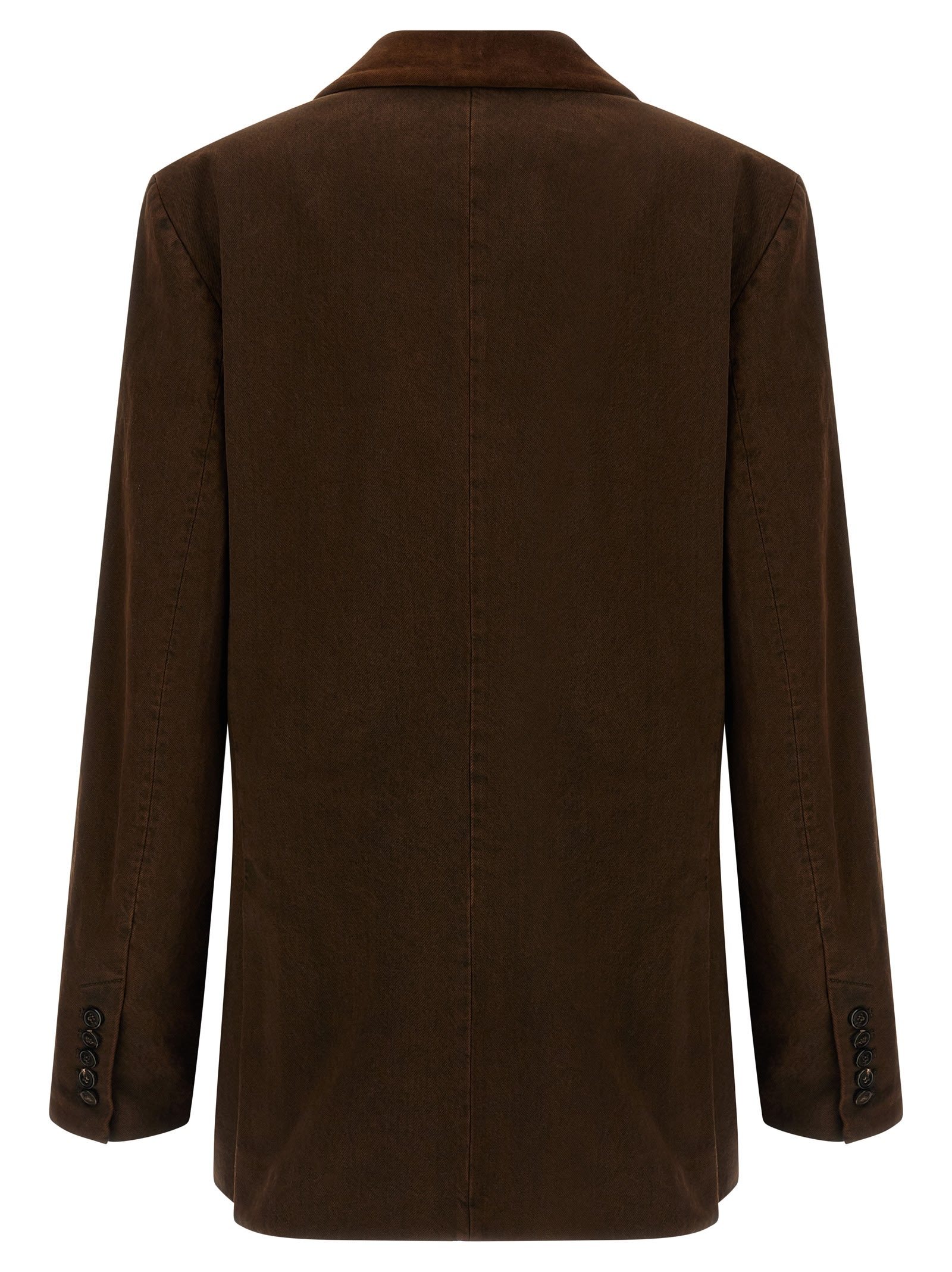 Dries Van Noten Befya Blazer Befya Double-breasted Blazer In Brown