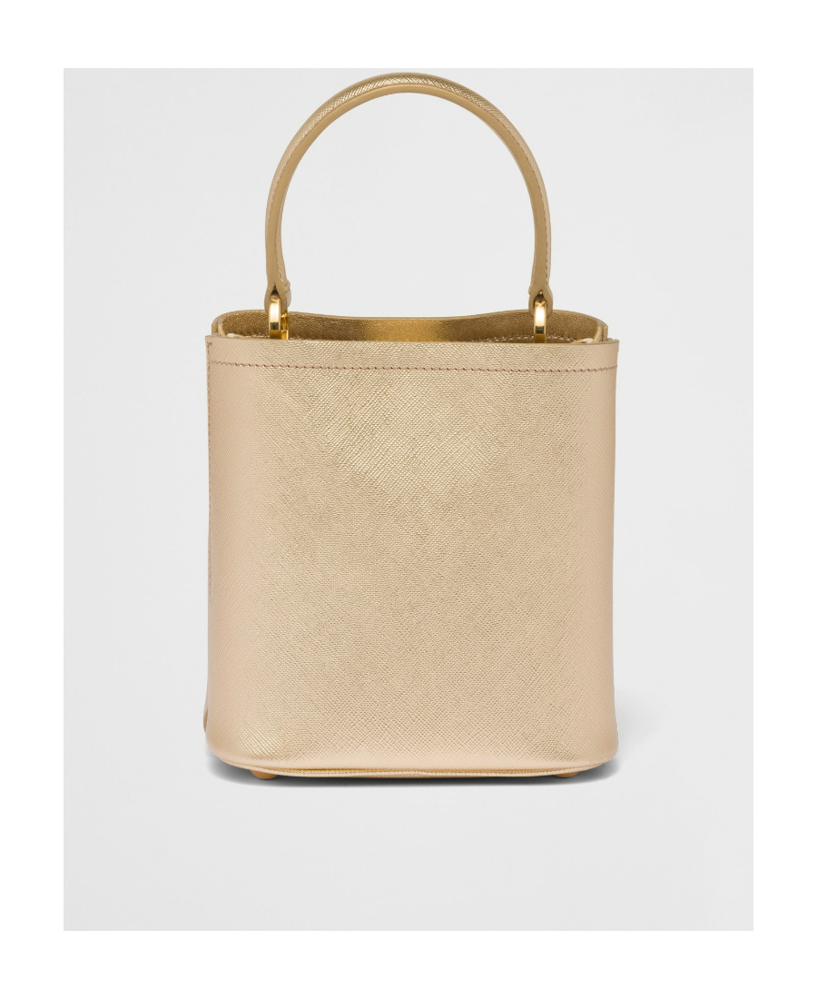 Prada Panier Saffiano Leather Mini-bag In Neutral