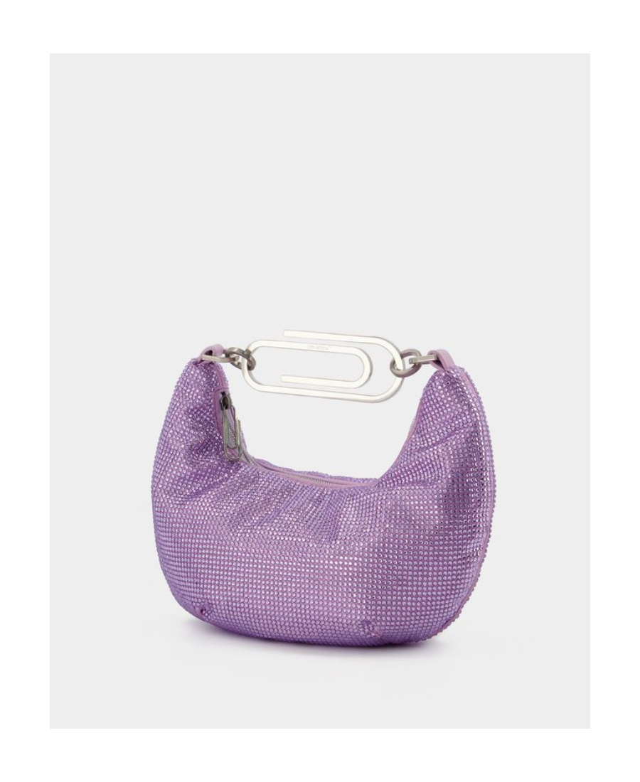 Off-white Binder Clip 20 Bag In Strass / Lilac In Purple