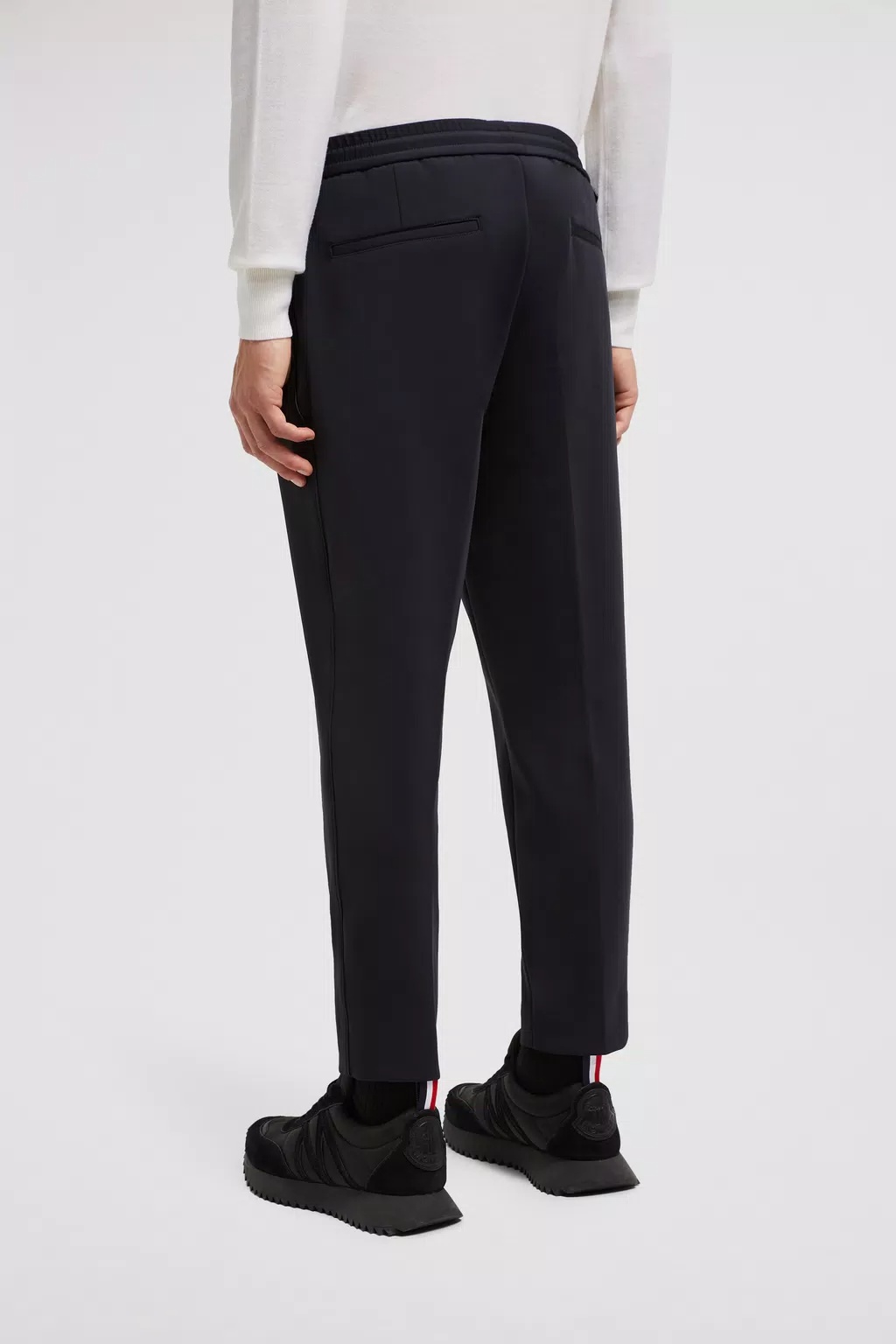 Moncler Logo-patch Drawstring Track Pants In Black