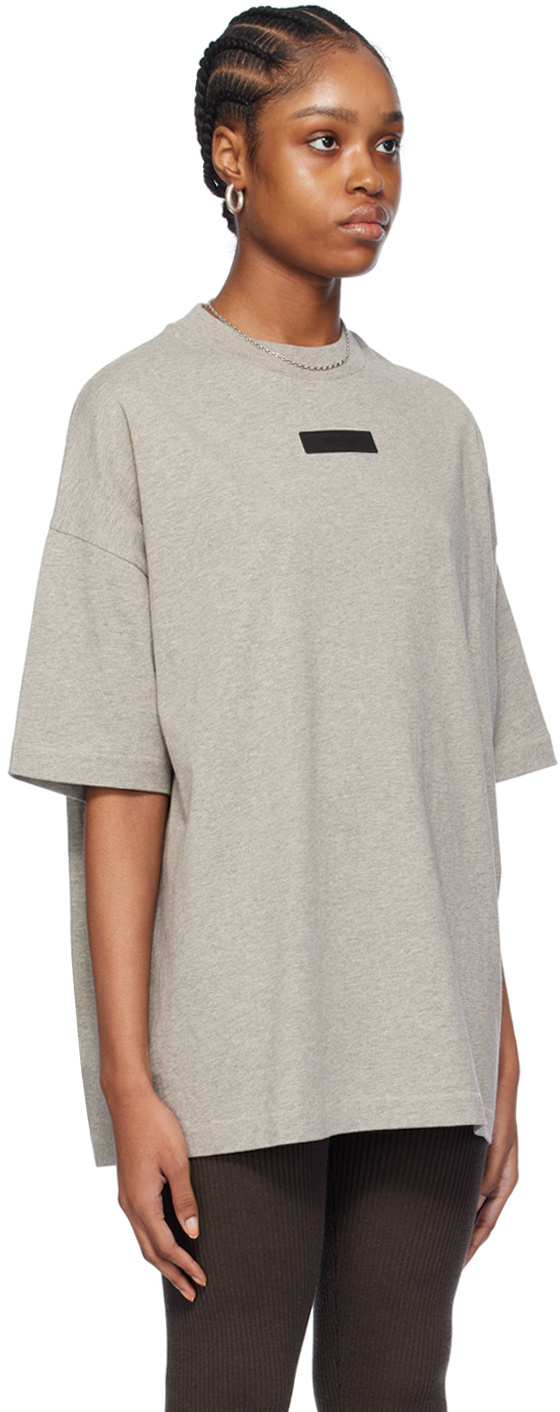 Shop Essentials Logo-appliqué Cotton T-shirt In White
