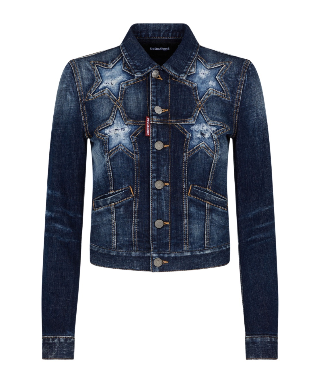Dsquared2 Long Sleeve Denim Jacket In Black