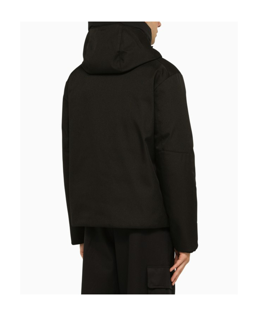 Herno Nylon Jacket With Hood And Side Pockets In Brown