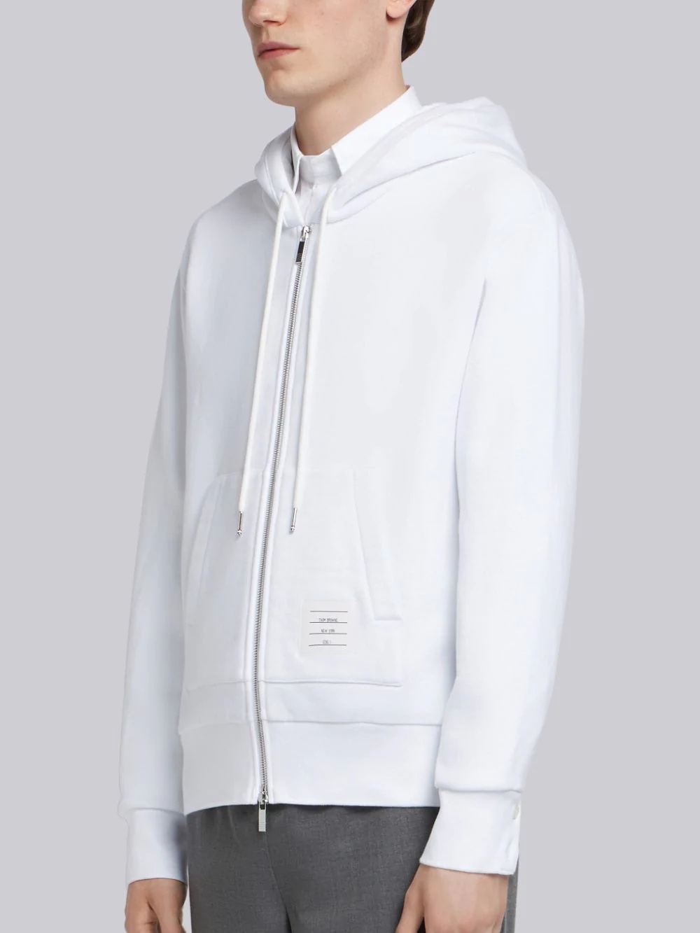 Thom Browne Center-back Stripe Loopback Hoodie