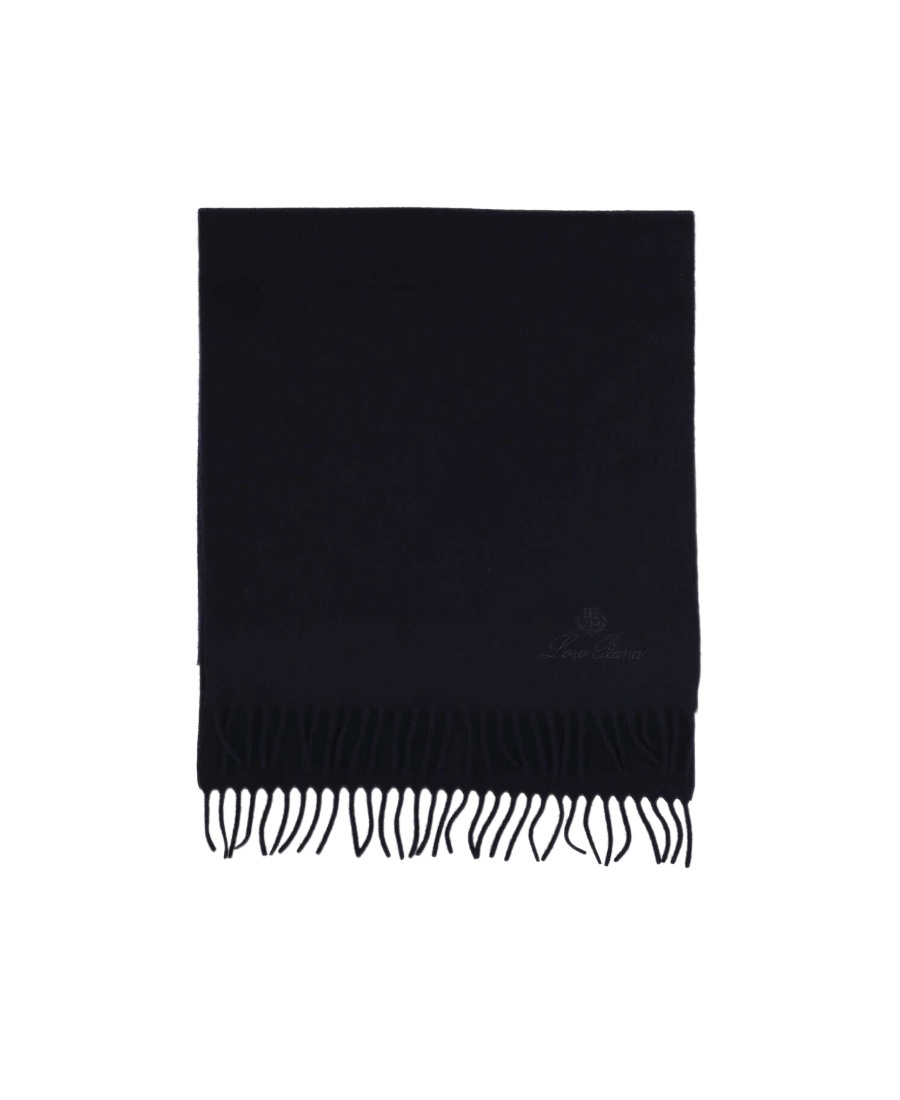 Loro Piana Tassel Scarf In Black