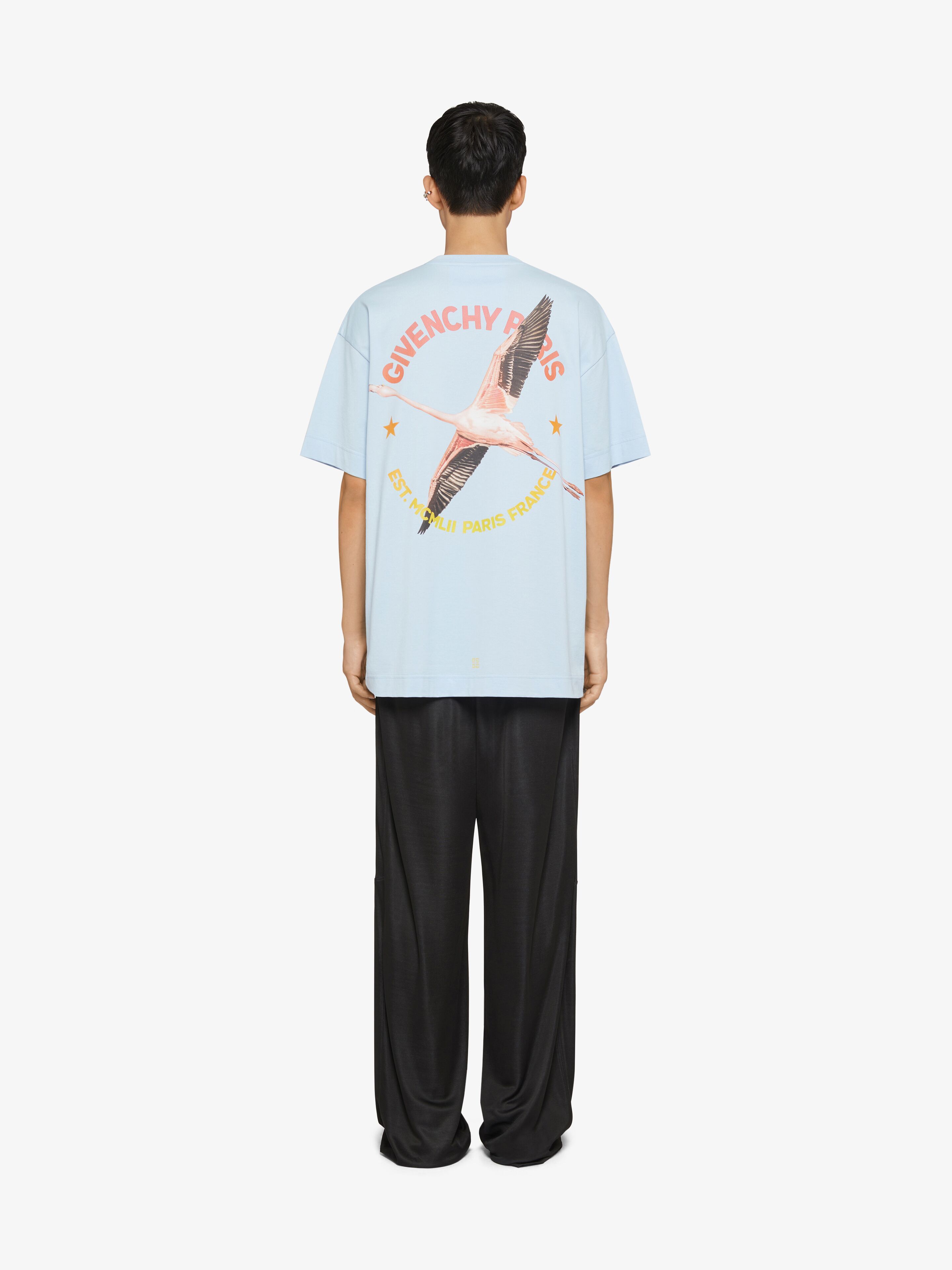 Givenchy Graphic-print Cotton T-shirt In Blue
