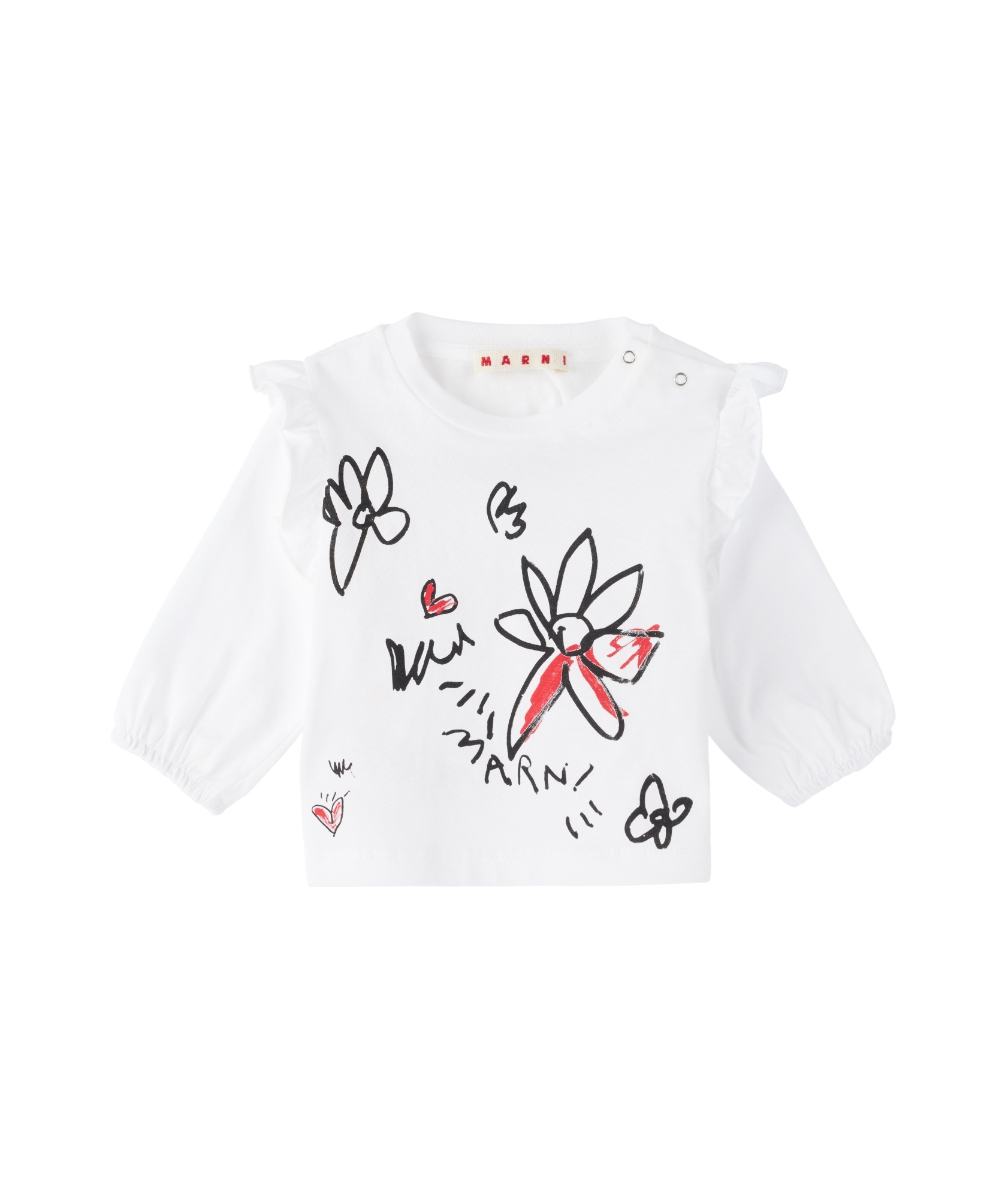 Marni Print T-shirt In White